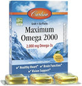 Carlson - Paquetes Grab + Go de Omega Máximo 2000, 2000 mg de Omega-3, Aceite de Pescado Noruego, Cápsulas de Aceite de Pescado Sostenible, Limón, 30 - imagen 1