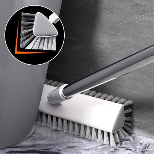 Cepillo de Piso con Mango Largo, Cepillo de Grout Pesado para Azulejos y Duchas, Limpiador Profesional para Baño, Cocina y Superficies de Concreto - imagen 3