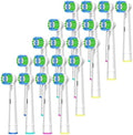 Cabezas de cepillo de dientes de repuesto compatibles con Braun Oral B, 20 piezas, cabezales profesionales para cepillos eléctricos Oral B Pro - imagen 1