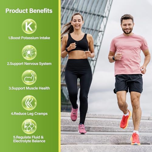 Suplemento de Citrato de Potasio Novafun 1000mg para Calambres Musculares, Salud del Corazón, Vegano, No Transgénico, Sin Gluten, 90 Cápsulas - imagen 5