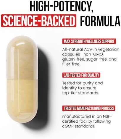 Píldoras de Vinagre de Manzana OroLine Nutrition con Prebiótico, Suministro para 2 Meses - Cápsulas y Suplementos de Vinagre de Manzana - Apoyo - imagen 4