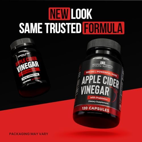 Píldoras de Vinagre de Manzana OroLine Nutrition con Prebiótico, Suministro para 2 Meses - Cápsulas y Suplementos de Vinagre de Manzana - Apoyo - imagen 7
