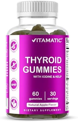 Gomitas Veganas Vitamatic para Apoyo a la Tiroides con Yodo y Kelp – 60 Unidades para Mejorar Energía y Aumentar Metabolismo - imagen 1