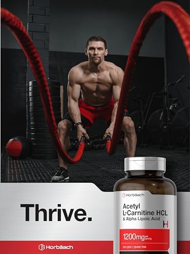 Horbäach Acetil L-Carnitina HCL y Ácido Alfa Lipoico 1200mg | 120 Cápsulas | Suplemento Libre de OGM y Gluten - imagen 6