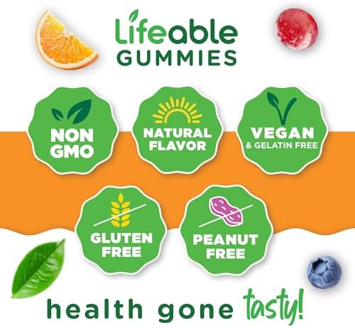 Gomitas de Complejo de Vitamina B Lifeable para Adultos | Con Vitamina C | Deliciosas Gomitas para Energía y Sistema Nervioso | 90 Gomitas Veganas - imagen 4