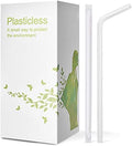 Popotes Compostables Envueltos de 200 Piezas 100% a Base de Plantas - Popotes Flexibles Biodegradables, Alternativa Ecológica a los Popotes de - imagen 1