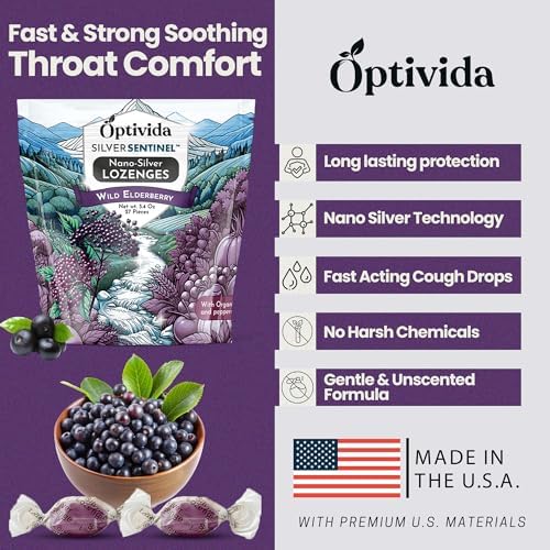 Pastillas de Plata Coloidal Natural OPTIVIDA 60PPM con Sábila y Vitaminas, para Garganta Irritada, Tos y Sistema Inmunológico, 1 Paquete - imagen 6