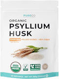 Polvo de Psyllium Orgánico Certificado - Fibra de Psyllium Finamente Molida para Hornear, Batidos y Más - Vegano, Sin Gluten, No OGM y Sin Rellenos - imagen 1