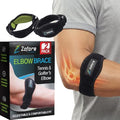 Faja para Codo de Tenista con Almohadilla de Compresión (2 Piezas) - Alivio Efectivo del Dolor para Codo de Tenista y Golfista para Hombres y Mujeres - imagen 1