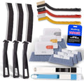 Juego de Herramientas para Limpiar Rieles de Ventana, Kit de 14 Piezas para Cepillos de Limpieza de Ranuras para Puertas Corredizas, Sills, Azulejos, - imagen 1