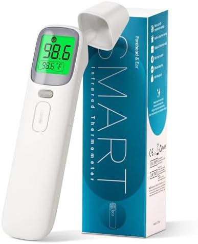Termómetro Digital 3 en 1 para Oídos y Frente para Adultos y Niños, Termómetro de Bebé Preciso con Alarma de Fiebre, Pantalla LCD, Modo Silencioso y - imagen 1