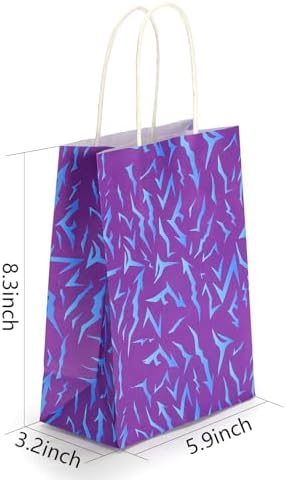 Bolsas de Fiesta Zhoeybubi 12 Piezas, Diseño de Energía Demoníaca Púrpura, Bolsas de Regalo de Papel Kraft para Cumpleaños de Niñas - imagen 5