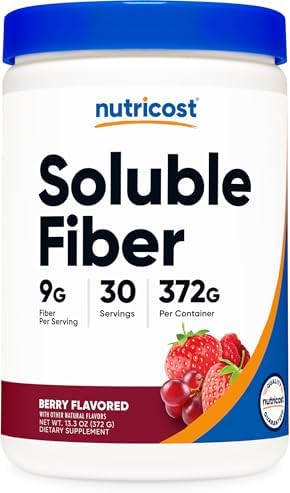 Nutricost Fibra Soluble Sabor Berry 30 Porciones - Vegano, No Transgénico, Sin Gluten - imagen 1
