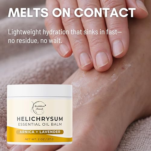 Bálsamo Brookethorne Naturals de Helichrysum | Bálsamo Concentrado de Aceite Esencial de Helichrysum para Piel Frágil | Arnica Montana, Aceite de - imagen 6