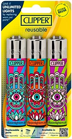 Clipper - Encendedores Reutilizables Clásicos Grandes - Paquete de 12 Encendedores Premium Recargables - Reemplaza Butano, Yesca y Rueda de Chispa - - imagen 4