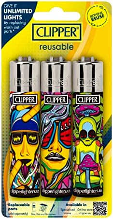 Clipper - Encendedores Reutilizables Clásicos Grandes - Paquete de 12 Encendedores Premium Recargables - Reemplaza Butano, Yesca y Rueda de Chispa - - imagen 5