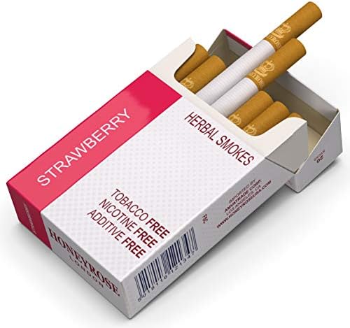 Cigarrillos Herbales Honeyrose STRAWBERRY - Sin Tabaco ni Nicotina, Hechos en Inglaterra, ¡Envío Gratis! - imagen 3