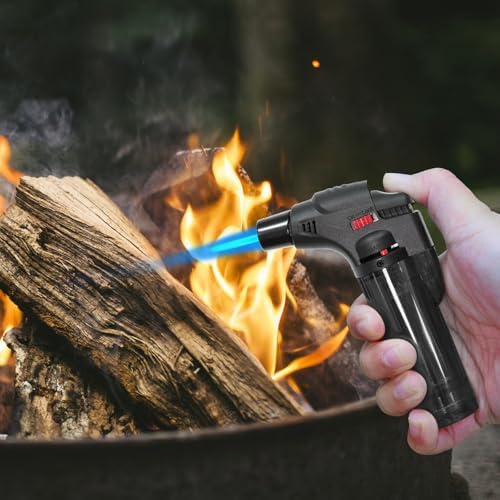 Encendedor de Soplete Recargable Butano 5 Piezas, Multiusos, Resistente al Viento, Ideal para Velas, Chimeneas, Camping y Parrillas (Combustible No - imagen 6