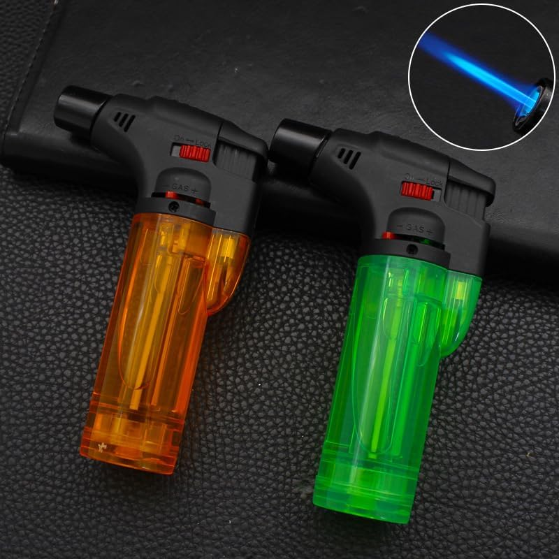 Encendedor de Soplete Recargable Butano 5 Piezas, Multiusos, Resistente al Viento, Ideal para Velas, Chimeneas, Camping y Parrillas (Combustible No - imagen 7