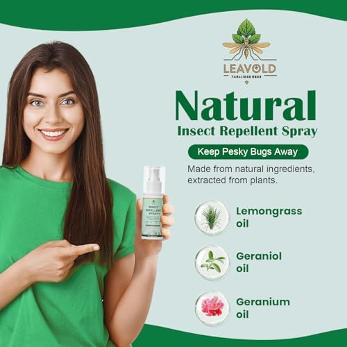 Spray Repelente de Mosquitos para el Cuerpo, con Aceites Esenciales Naturales, Sin DEET, Tamaño de Viaje 2 Fl Oz (Paquete de 2) - imagen 2