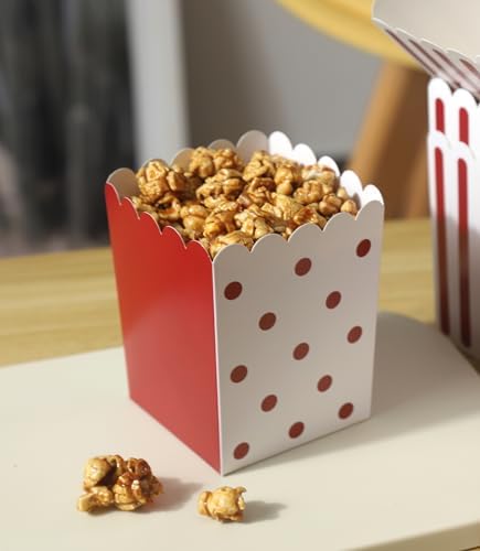 Cajas de Palomitas Mini Winoo Design 100 Piezas - Contenedores de Papel para Fiestas y Noche de Película - imagen 4