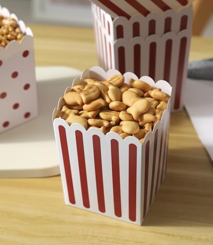 Cajas de Palomitas Mini Winoo Design 100 Piezas - Contenedores de Papel para Fiestas y Noche de Película - imagen 5