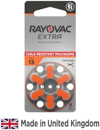 Baterías para audífonos Rayovac Extra tamaño 13, de zinc-aire sin mercurio, duraderas - 1.45v (60 baterías) - imagen 4