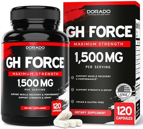 Suplementos de HGH para Hombres y Mujeres (120 Cápsulas) 1500mg - Apoyo al Crecimiento Muscular y Niveles Saludables de Hormona de Crecimiento - - imagen 1