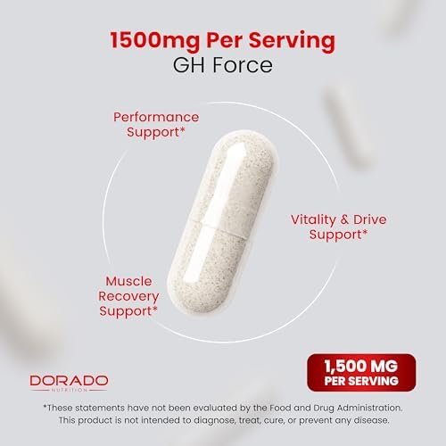 Suplementos de HGH para Hombres y Mujeres (120 Cápsulas) 1500mg - Apoyo al Crecimiento Muscular y Niveles Saludables de Hormona de Crecimiento - - imagen 4