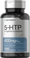 Cápsulas Horbäach 5HTP 400mg | 120 Unidades | Suplemento de Fuerza Extra | Sin OGM, Sin Gluten | 5 Hidroxitriptófano - imagen 1