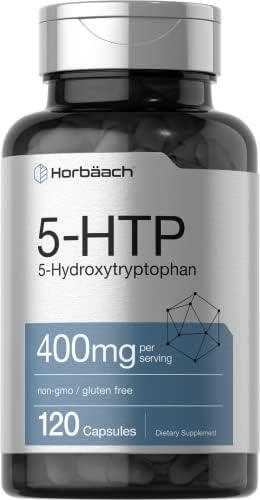 Cápsulas Horbäach 5HTP 400mg | 120 Unidades | Suplemento de Fuerza Extra | Sin OGM, Sin Gluten | 5 Hidroxitriptófano - imagen 1