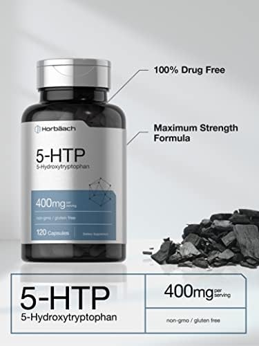 Cápsulas Horbäach 5HTP 400mg | 120 Unidades | Suplemento de Fuerza Extra | Sin OGM, Sin Gluten | 5 Hidroxitriptófano - imagen 3