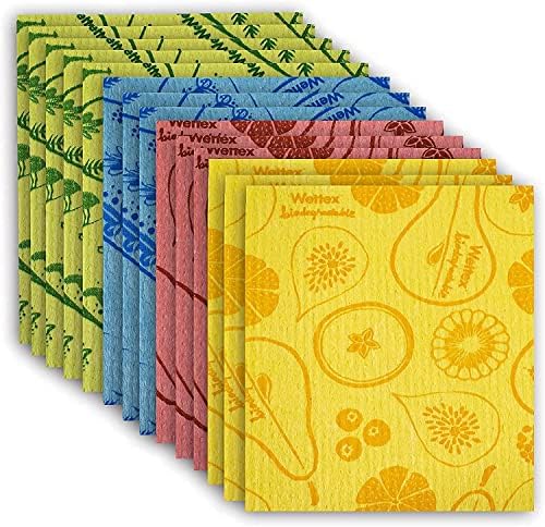 Wettex Original Paquete de 14 Trapos Suecos para Cocina - Toallas de Papel Ecológicas Reutilizables - Trapos Variados para Lavar Platos - imagen 2