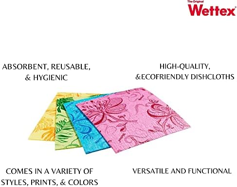 Wettex Original Paquete de 14 Trapos Suecos para Cocina - Toallas de Papel Ecológicas Reutilizables - Trapos Variados para Lavar Platos - imagen 4