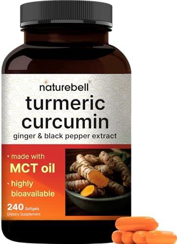 Suplemento de Cúrcuma y Curcumina con Pimienta Negra y Jengibre | 95% Curcuminoides | 240 Softgels con Aceite MCT para Mejor Absorción (Suministro - imagen 1