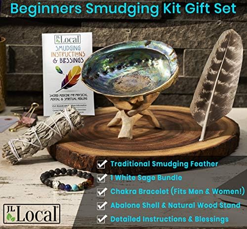 Kit de Sahumerio de Salvia Blanca - Regalo con Palo de Sahumerio + Instrucciones y Bendiciones (Kit para Principiantes) - imagen 4