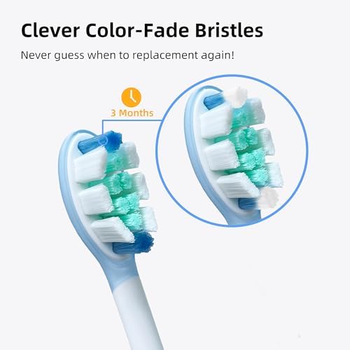 Cabezas de Repuesto DentaZotic para Control de Placa, Compatible con Philips Sonicare, 10 Piezas para Cepillos de Dientes Eléctricos Adultos, Blancas - imagen 6