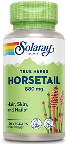 Solaray Cola de Caballo 880 mg - Suplemento de Cola de Caballo con Sílice Natural, Cápsulas Veganas para la Salud General - 100 Cápsulas - imagen 1