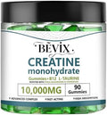 Gomitas de Creatina BEVIX, Potente Creatina Monohidratada para Energía, Fuerza y Aumento Muscular, con L-Taurina y B12, Sin Gluten, Sin Azúcar, 90 - imagen 1