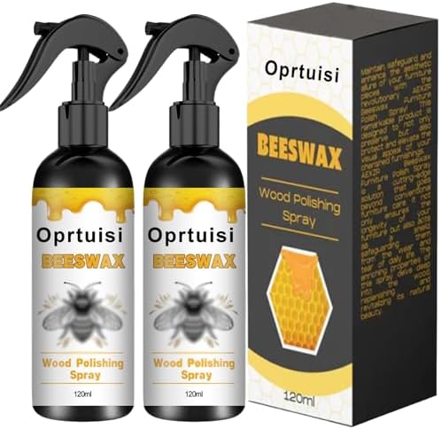 Spray Pulidor de Muebles de Cera de Abeja Natural Oprtuisi, Limpiador y Pulidor de Madera, Paquete de 2 - imagen 1