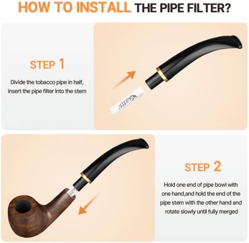 Filtros para Pipa Scotte de 9mm con Carbón Activado y Doble Tapa de Cerámica - 100 Piezas para Fumar Pipa - imagen 5