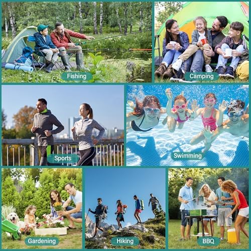 Paquete de 120 Parches Repelentes de Mosquitos, Pulseras y Calcomanías Individualmente Envuelta para Camping, Natación y Uso Interior, Sin DEET, Verde - imagen 7