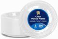 Platos Desechables R-kay de 6 Pulgadas - 200 Contenidos - Platos de Plástico Transparente para Postres y Aperitivos - Resistentes y Microondas - imagen 1