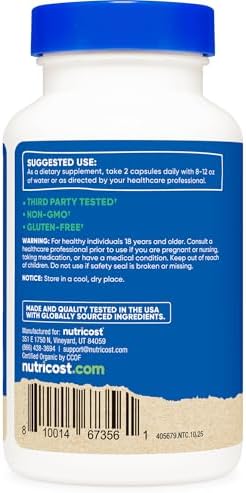 Nutricost Camu Camu 1000mg, 120 Cápsulas - Certificado CCOF, Orgánico, No OGM y Libre de Gluten - imagen 4