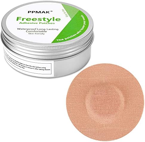 PPMAK - 40 Piezas de Fundas para Sensor Libre 2/3 - Parche Adhesivo Impermeable - Cinta CGM Sin Pegamento en el Centro - Color Beige y Duradera - imagen 1