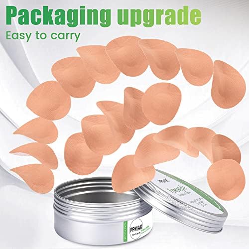PPMAK - 40 Piezas de Fundas para Sensor Libre 2/3 - Parche Adhesivo Impermeable - Cinta CGM Sin Pegamento en el Centro - Color Beige y Duradera - imagen 2