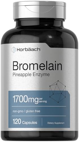 Horbäach Bromelina 1700 mg | 120 Cápsulas | Suplemento Enzimático de Piña | Apoya la Salud Digestiva | Sin OGM, Libre de Gluten - imagen 1