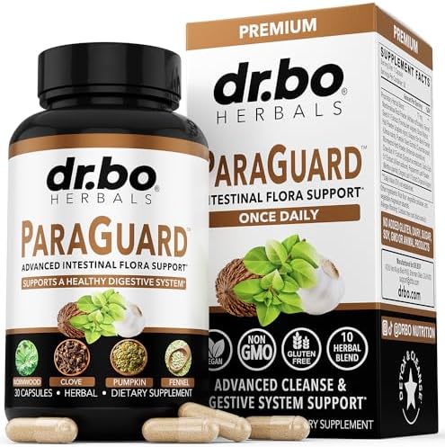 Píldoras Detox ParaGuard Cleanse - Suplemento Herbal para Intestinos con Nogal Negro, Ajenjo, Clavo y Orégano - Kit Completo para Adultos de 30 - imagen 1