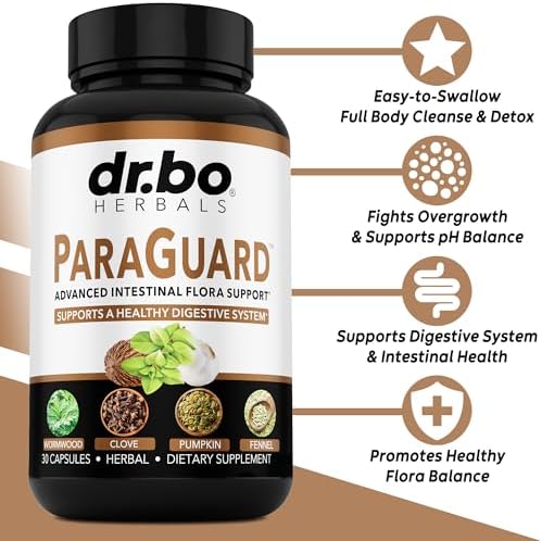 Píldoras Detox ParaGuard Cleanse - Suplemento Herbal para Intestinos con Nogal Negro, Ajenjo, Clavo y Orégano - Kit Completo para Adultos de 30 - imagen 2