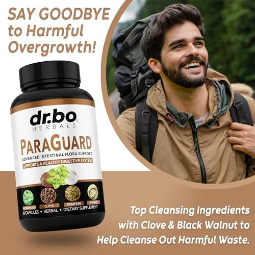 Píldoras Detox ParaGuard Cleanse - Suplemento Herbal para Intestinos con Nogal Negro, Ajenjo, Clavo y Orégano - Kit Completo para Adultos de 30 - imagen 3